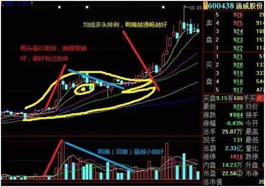 老鸭头涨停_十大牛股图形老鸭头_老鸭头形态量能分析