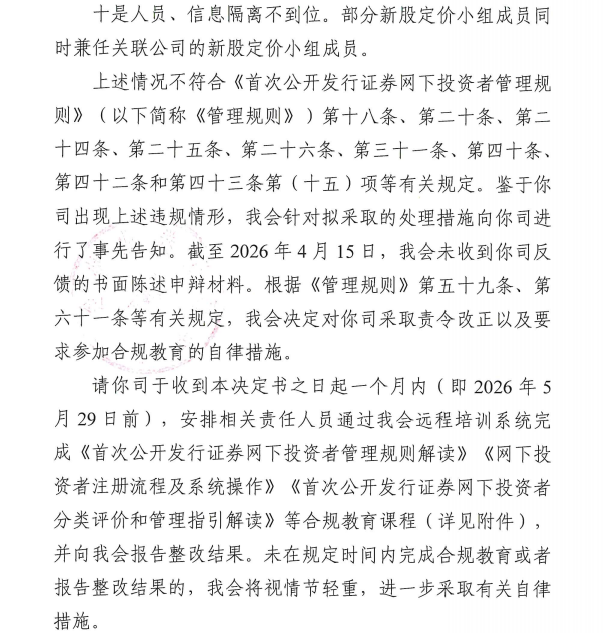私募定价权失控案例_林园投资违规打新处罚_股市原始股