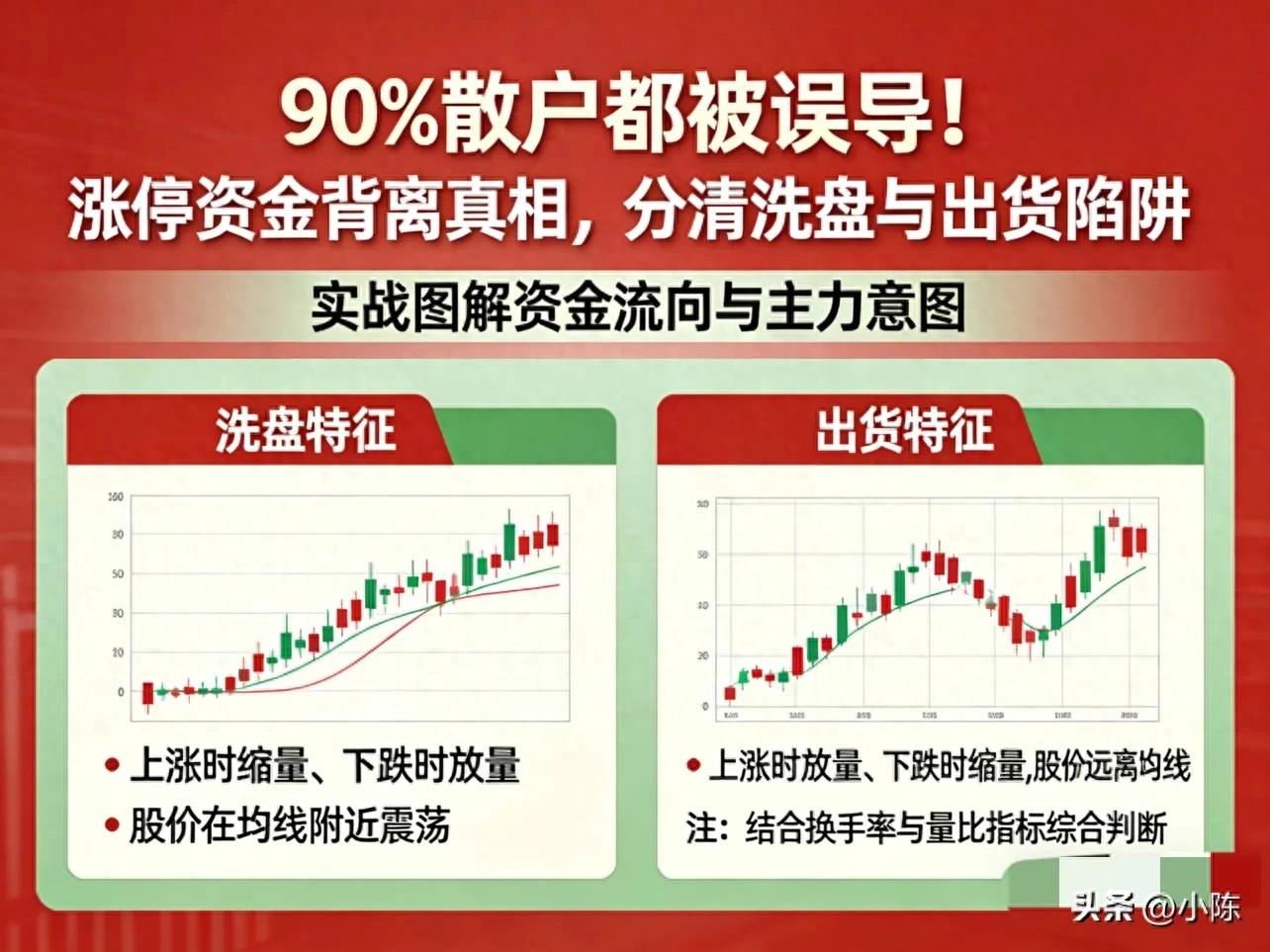 涨停资金净流出_低位首板资金背离_出货 洗盘