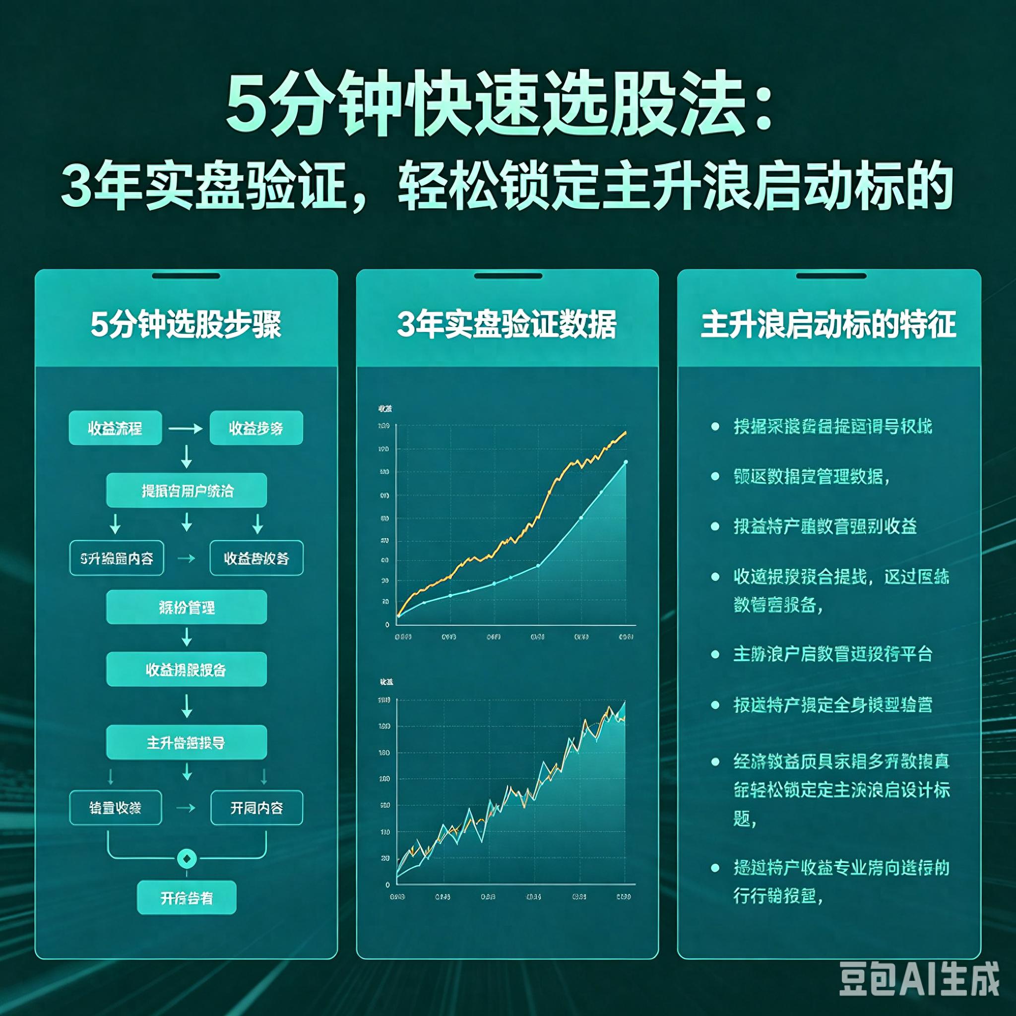 适合普通人的快速选股法，5分钟选出能走主升浪的牛股
